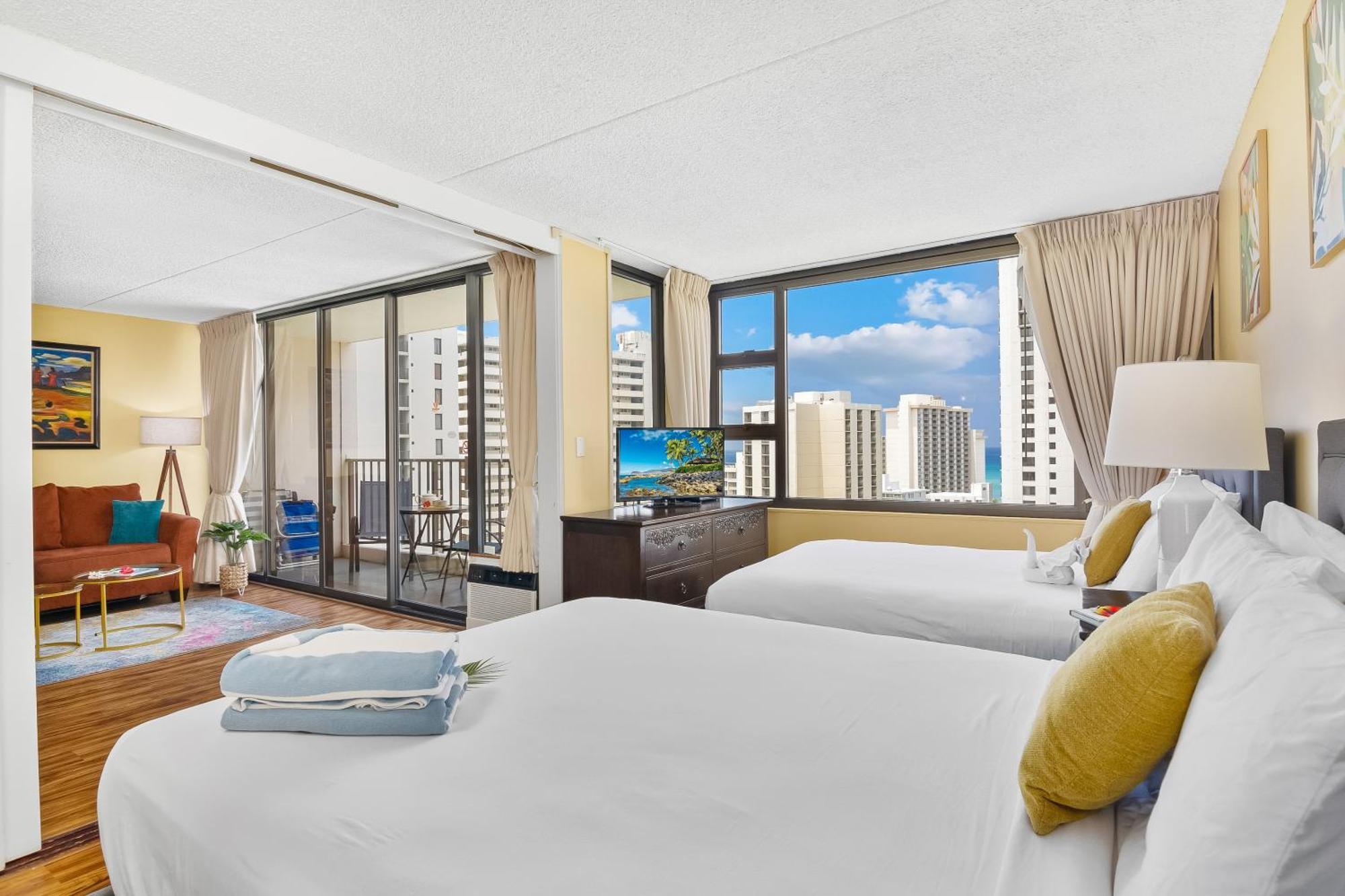 Beautiful 1Br, Steps To Waikiki Beach And Parking Honolulu Exteriör bild